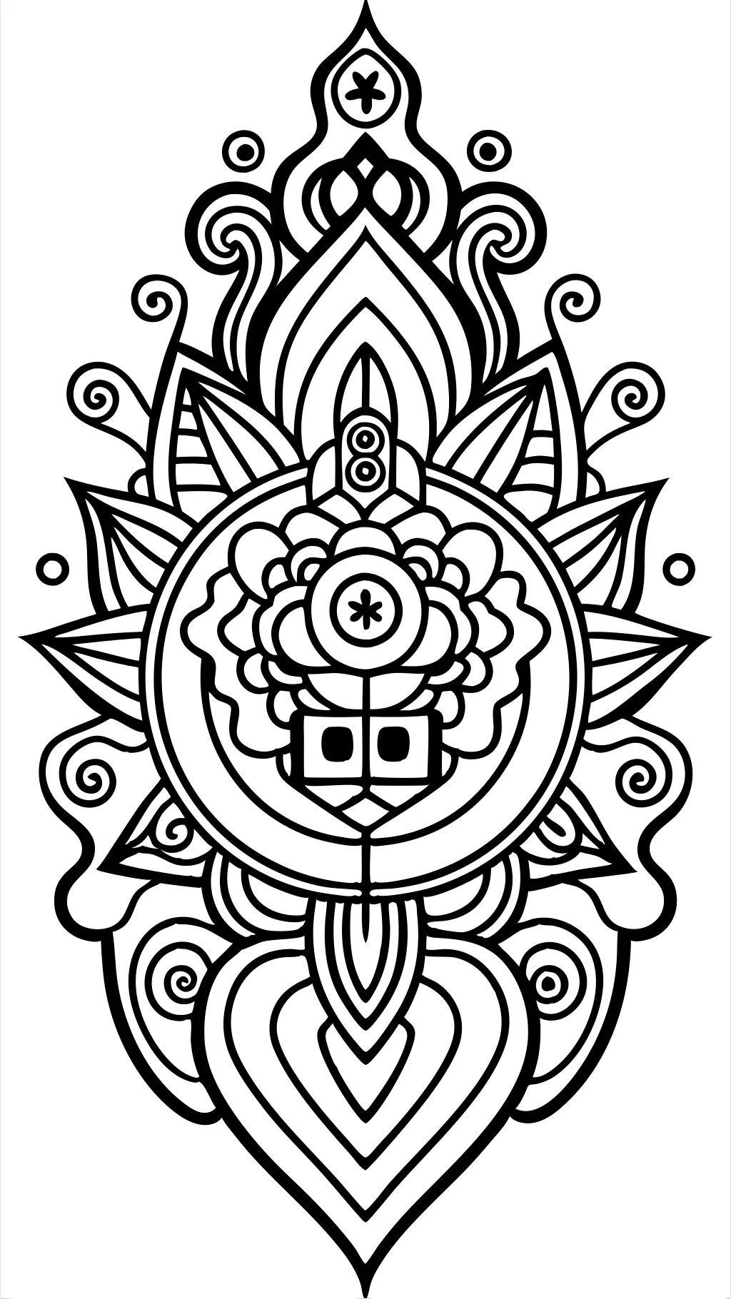 trippy coloring page